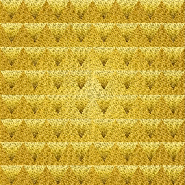 Ahgly Company Tapis d'Intérieur Lavable en Machine Carré Transitionnel Or Jaune, 7 Pieds Carré