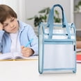 thumbnail image 4 of Cameland Handheld Book Bag Thickened Tutoring Bag Elementary School Tutoring Bag Double-layer Large Capacity Mesh Textbook Storage Bag, 4 of 7