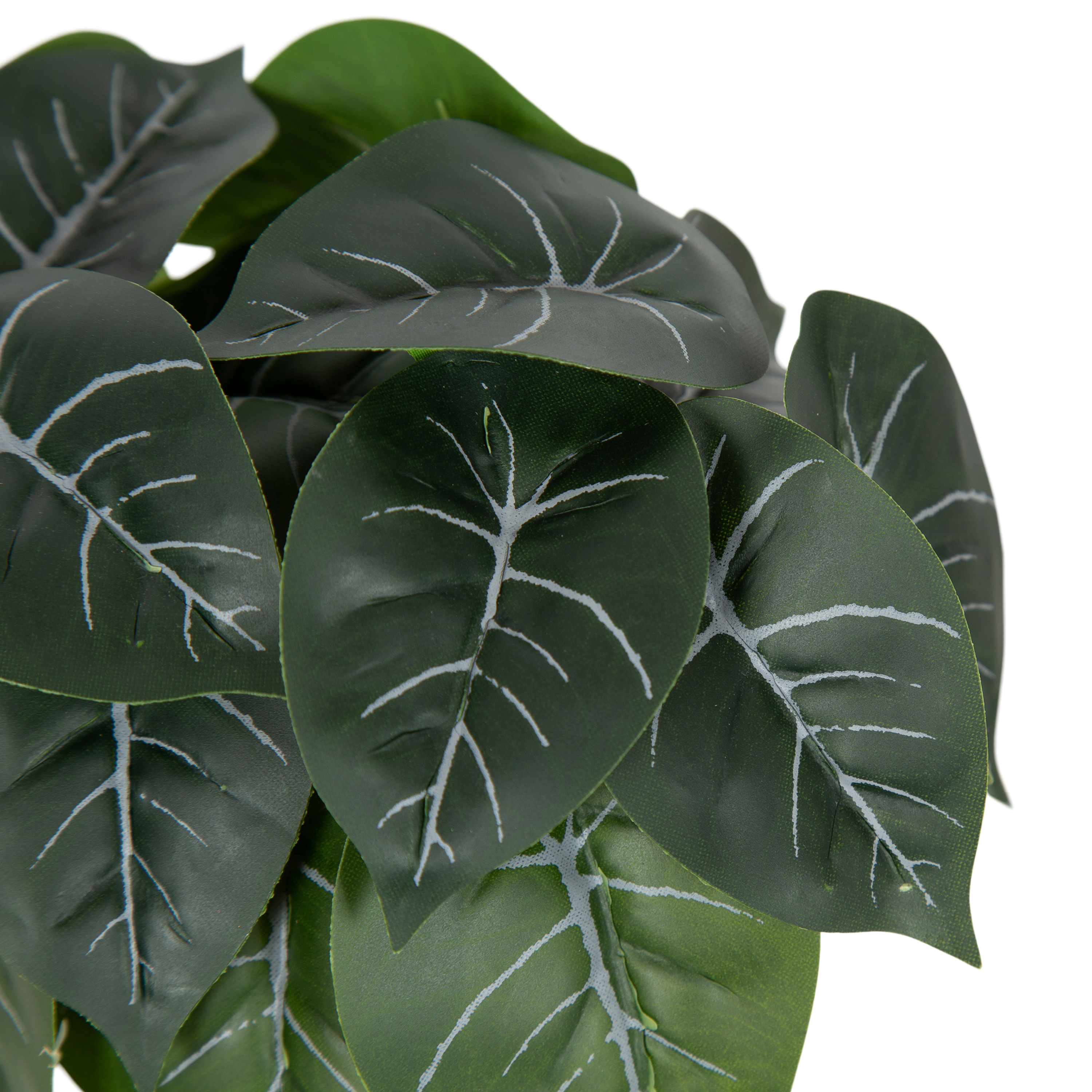 Plante artificielle avec feuillage panaché de 17,78 de hauteur dans un pot en céramique à deux tons de DesignOvation