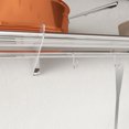 thumbnail image 3 of Stainless Steel Shelf Pot Rack - Metal Kitchen Organization Storage Rack for Hanging Pots Pans Cookware, Wall Mounted Shelf with 10 Hooks in Restaurant Home - 12" W x 48" L, 3 of 8