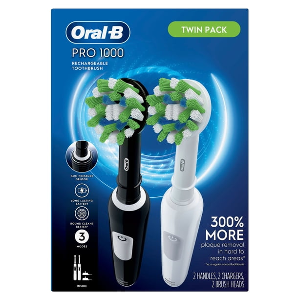 Oral-B Pro 1000 Electric Toothbrush, Black & White - Walmart.ca