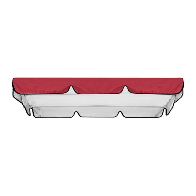Housse de Remplacement pour Auvent de Balançoire d'Extérieur - Housse Supérieure 3 Places Robuste, Imperméable et Coupe-Vent pour Chaises Balançoire de Patio - Protection UV, Housse de Balançoire de Jardin Anti-Déchirure 74,8 Pouces x 52 Pouces pour Cour Arrière, Véranda