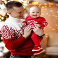 thumbnail image 4 of Matching Family Snowflake Christmas Sweaters Couple Holiday Knitted Pullover Top, 4 of 6
