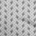 thumbnail image 1 of oneOone Velvet Light Gray Fabric Floral Sewing Craft Projects Fabric Prints By Yard 58 Inch Wide, 1 of 5