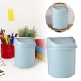 thumbnail image 1 of Compact Cylinder Flip Lid Mini Desktop Can Small Waste Container for Kitchen Desk Countertop, 1 of 6