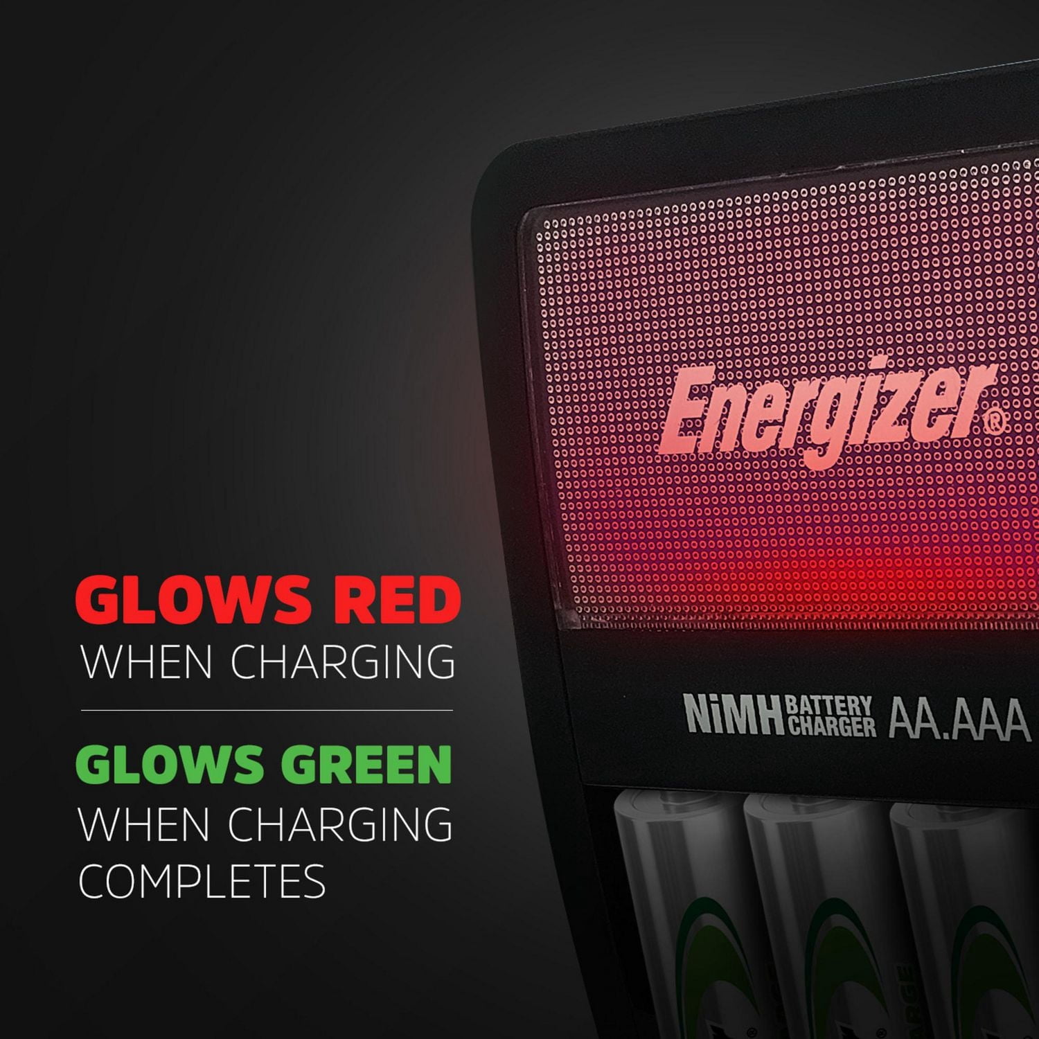 Energizer Recharge Value Charger for NiMH Rechargeable AA and AAA Batteries