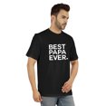 thumbnail image 2 of Inkmeso T-Shirt à Col Rond pour Hommes avec Imprimé Graphique Best Papa Ever.€ T-Shirt pour la Fête des Pères, 2 of 7