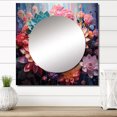 thumbnail image 1 of Designart "Pink Succulent Pink Charm I" Floral Square Mirror For Wall Decor - Large Pink Square Mirror Printed Wall Decor - Traditional Square Living Room Mirror, 1 of 5