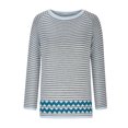 thumbnail image 4 of Dvkptbk Chandails pour Femmes Chandail à Col Rond Ample Mode Confortable Vêtements en Liquidation, 4 of 6