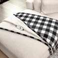 thumbnail image 2 of Sunbeam Northern Luxe Reversible Sherpa Heated Throw, Black, 2 of 7