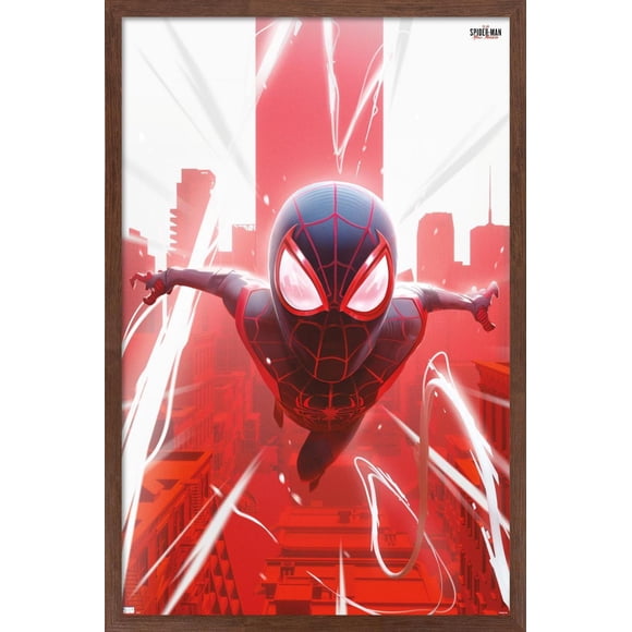 Marvel's Spider-Man: Miles Morales - Falling Wall Poster, 22.375" x 34"
