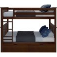 thumbnail image 4 of BEDSMART Lits Superposés Double sur Double en Bois Massif avec Rangement / Espresso, 4 of 7