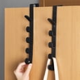thumbnail image 1 of UsRHHA Hanging Clothes Rack Hat Storage, Behind the Door Clothes Hook Organizer, Space Saving Garment Management, 1 of 6