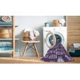 thumbnail image 2 of Ahgly Company Tapis de Zone Carré Lavable en Machine Intérieur Transitionnel Violet Confiture Violette, 8 Pieds Carré, 2 of 7