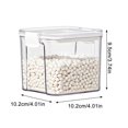 thumbnail image 4 of EIGTHTAIL Food Storage Containers Clearance! Plastic Food Storage Containers with Lids Small Airtight Containers Square School Lunch Containers for Children Leftover Food Containers Clear, 4 of 9