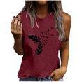 thumbnail image 1 of Birdeem Mode Femmes Décontracté Sans Manches Imprimé Chandails pour Dames Hauts Chemise Gilet Mince, 1 of 1