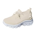 thumbnail image 4 of Womens Chunky Walking Shoes Comfortable Arch Support Orthopedic Woven Non Slip Jogging Work Fashion Sneakers, 4 of 5