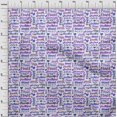thumbnail image 4 of oneOone Georgette Viscose Medium Purple Fabric Text Sewing Craft Projects Fabric Prints By Yard 42 Inch Wide, 4 of 5