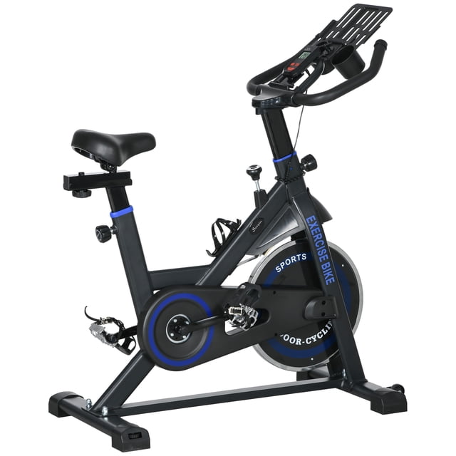 CoSoTower Vélo d'Exercice Stationnaire Vertical Ajustable avec Écran LCD, Vélo de Cyclisme Intérieur pour la Maison avec Résistance Réglable, Noir