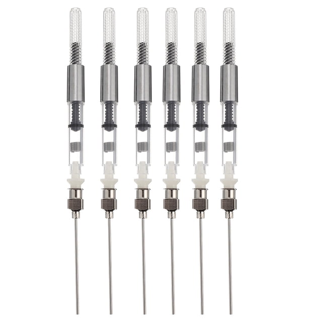 CIMAXIC 6Pcs Fountain Pen Ink Converter Filler Ink Pen Syringe Devices,4.92"X0.2"X0.2"