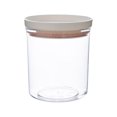 thumbnail image 1 of DOLITY Bocal de Rangement Récipient Décoratif Bocal Transparent Boîtes Étanches Bocal de Stockage Alimentaire Blanc Rose 350ML, 1 of 9