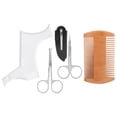 thumbnail image 1 of Beard Grooming Set, Beard Shaping Folding Comb Beard Shaping Scissors Beard Shaping Template  For Home For Salon, 1 of 8