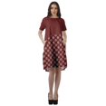 thumbnail image 2 of Moomaya Short Sleeve Dresses Plus Size Women Scoop Neck Mini Tunic Dresss, 2 of 4