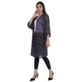 thumbnail image 2 of Moomaya Long Sheer Shrug Printed Open Front Beach Coverup Summer Cardigan, 2 of 8