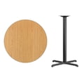 thumbnail image 3 of Bowery Hill Table de Bar de Restaurant Ronde de 36 Pouces en Noir et Naturel, 3 of 4