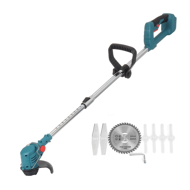 Tondeuse à Gazon Électrique 21V Sans Fil, Longueur Réglable, Coupe-Bordure, Outils de Jardin, Facile à Utiliser