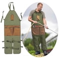thumbnail image 2 of Garden Farm Apron Oxford Cloth Gardening Aprons with Tools Leg Protection Pockets Adjustable Leg Protection Bib for Farming Trimming Cleaning, 2 of 8