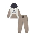 thumbnail image 1 of Reebok Toddlers' Colorblocked Fleece Hoodie And Jogger Set, 1 of 7