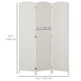 thumbnail image 3 of HOMCOM Cloison Pliante à 3 Panneaux Écran d'Intimité Intérieur Décoration pour la Maison, 3 of 10
