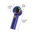 thumbnail image 3 of Portable Handheld Fan, Powerful Hand Held Mini Fan, New High-speed Refrigeration Fan Handheld USB Brushless Intelligent Digital Display 100 Mini Portable Fan, 3 of 5