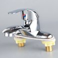 thumbnail image 4 of Fortune Hot Cold Water Faucet Bathroom Double Couplet Basin Sink Faucet, 4 of 7