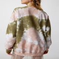 thumbnail image 2 of Women‘s Spring Long Sleeve Heart Tie Dye Print Crewneck Pullover, 2 of 5