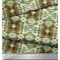 thumbnail image 3 of Soimoi Cotton Duck Fabric Check & Geometric Printed Craft Fabric by The Yard 56 Inch Wide, 3 of 5