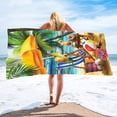 thumbnail image 1 of Dvkptbk Beach Towel Summer Beach Slippers Beach Towel Microfiber Double-sided Velvet Beach Towel Swimming Towel Versatile Beach Towel Beach Essentials on Clearance, 1 of 3