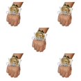 thumbnail image 3 of mmirethe Long-Lasting And Easy To Wear Wrist Corsage Stay Beautiful Throughout Event N22 light gold 5Set, 3 of 6