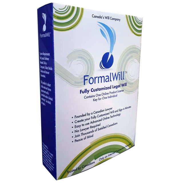 FormalWill™ Fully Customized Canadian Legal Will Kit (Digital Download)