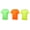 Neon Green / Neon Tropicana / Neon Yellow, variant on Blank Activewear Pack of 3 Men's T-Shirt, Quick Dry Performance fabric