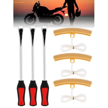 3 Pcs Outil de Réparation de Pneu de Moto Leviers de Pneu Cuillère Outil de Repassage de Pneu de Moto Robuste avec Poignée Antidérapante pour Moto