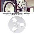 thumbnail image 3 of Empty Tape Reel, 3 Holes 1/4 5 Inch Open Reel Sound Tape Empty Reel, Aluminum Alloy Universal for Reel to Reel for NAGRA and Studer  Reel to Reel Recorder 1/4 Inch Tape, 3 of 7