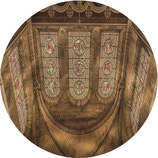 Ahgly Company Tapis d'Intérieur Lavable à la Machine, Carré, Transitionnel, Brun Cannelle, Tapis de Zone, 3 Pieds Carré