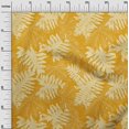 thumbnail image 3 of oneOone Polyester Spandex Mustard Yellow Fabric Tropical Craft Projects Decor Fabric Printed By The Yard 56 Inch Wide, 3 of 4