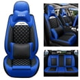thumbnail image 1 of Maidao Car Seat Covers Full Set for Jeep for Commander 2005-2010 5 Seats Compatible Airbag Waterproof Premium Leather Front and Back Seat Protectors with Pillows with Pillows Blue, 1 of 7