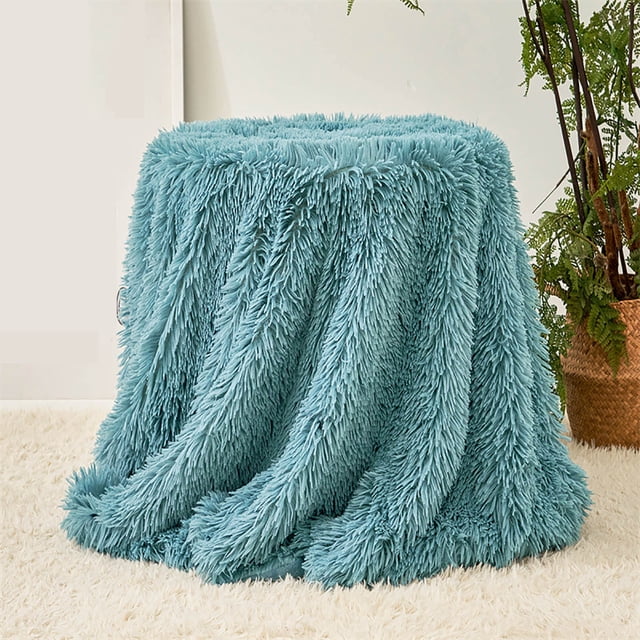 TopLLC Solid Color Plush Blanket Blanket Sofa Blanket Cover Blanket Bed Tail Blanket