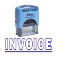 thumbnail image 1 of INVOICE Self Inking Rubber Stamp Office Stationary Custom Shiny Stamp, 1 of 1