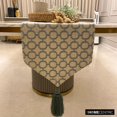 thumbnail image 2 of The HomeCentric Decorative Grey Table Runner 6 Seater Table Runner (14 x 72 inch) Embroidery & Lattice Table Runner, Linen fabric Table Linen, Geometric Modern - Geometrix Threads, 2 of 9