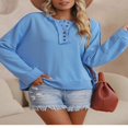 thumbnail image 2 of MesaSe Ladies‘ Fall Solid Color Long Sleeve Button Down Casual Hoodie, 2 of 6